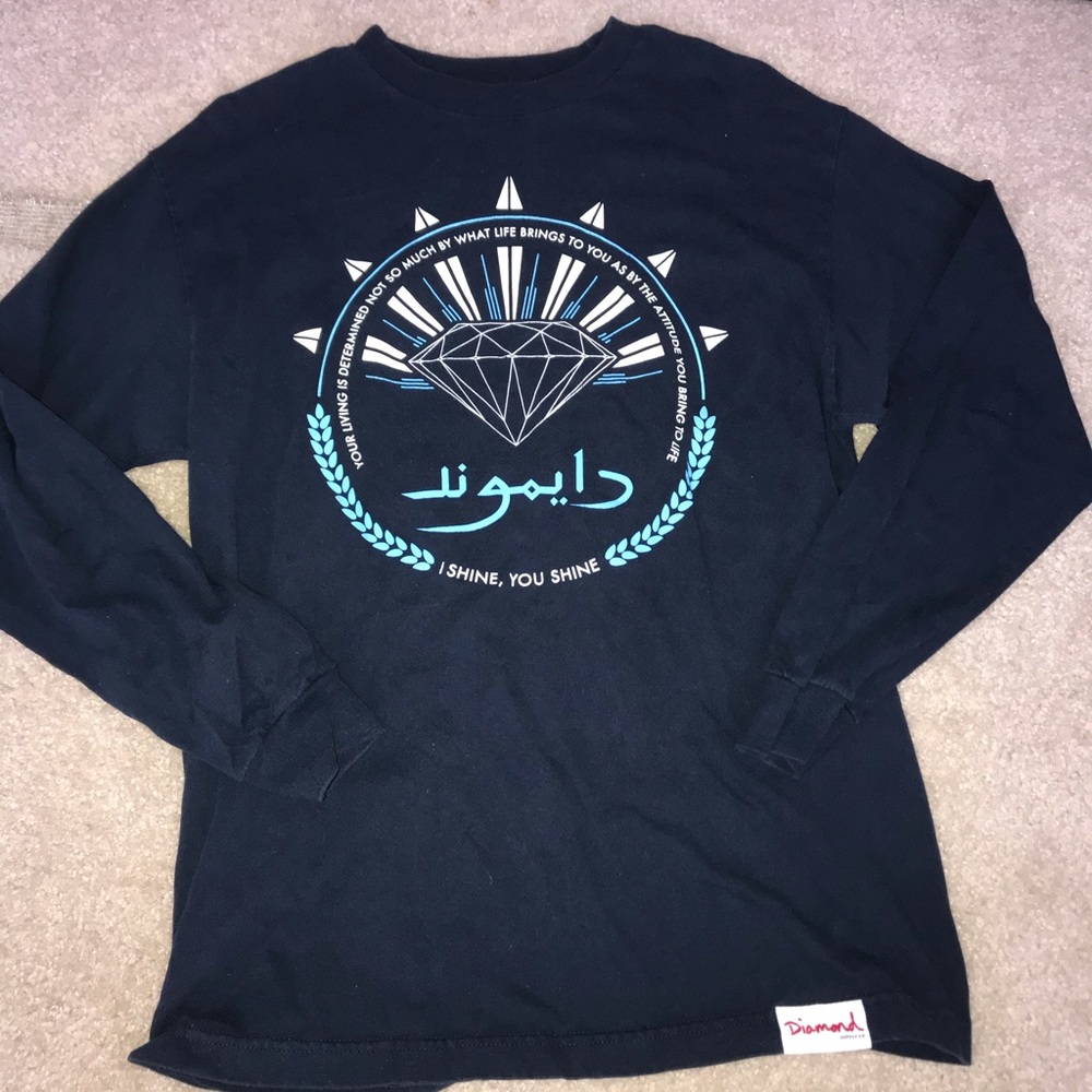 Diamond Supply Co. Long sleeve Tee Navy